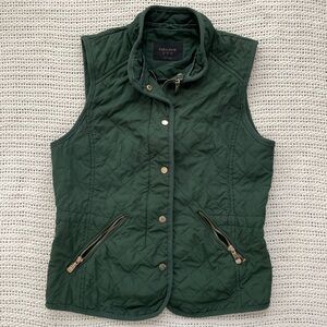 Zara Hunter Green Quilted Vest